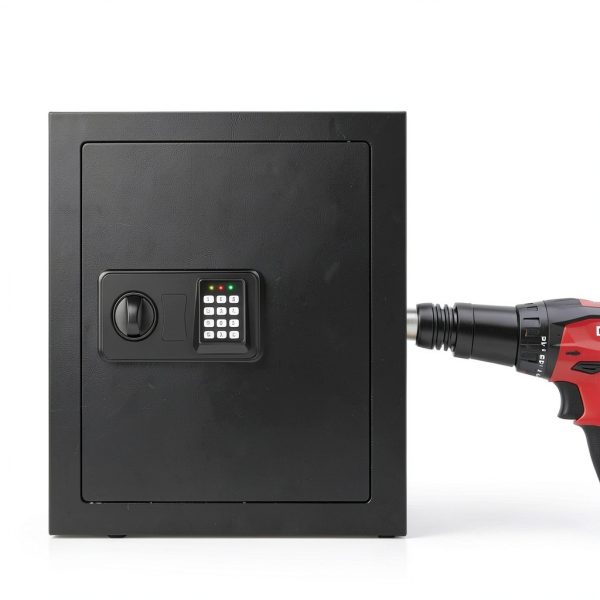 Wall Safe GUVELI Heavy Duty Steel Black Lock-2