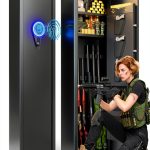 ZZXCBB Gun Safe Biometric Fireproof Wall Mount Security-0