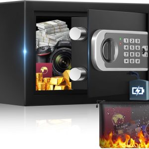 FOWORE Small Digital Safe Electronic Keypad Compact Home-0