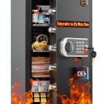 FOWORE Fireproof Safe Electronic Lock Home Security Cabinet-0