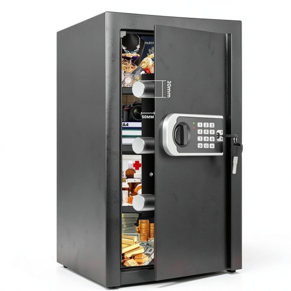FOWORE Fireproof Safe Electronic Lock Home Office Security-2