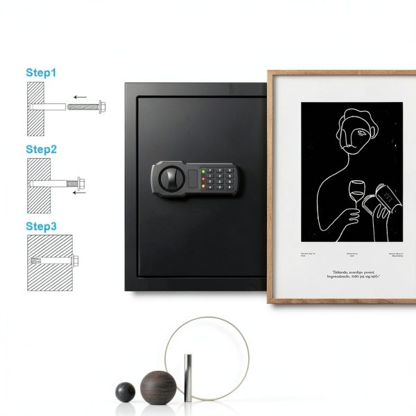 EVSUVSRT Home Safe Digital Lock Alloy Steel-6