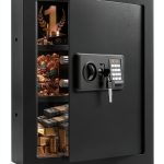Wall Safe GUVELI Heavy Duty Steel Black Lock-0