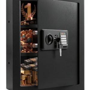 Wall Safe GUVELI Heavy Duty Steel Black Lock-0