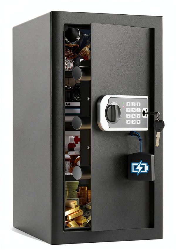 FOWORE Fireproof Safe Electronic Lock Home Office Security-0