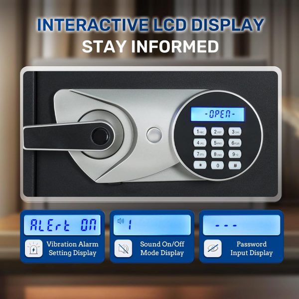 BlackSmith Biometric Wall Safe Alloy Steel Anti Theft-3