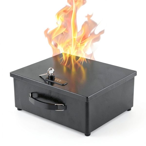 Dalmbox Fireproof Safe Box Key Lock Metal Security Cabinet-6