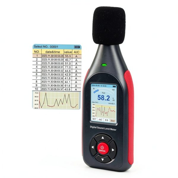 DANOPLUS Decibel Meter Data Logger 30-130dB-0