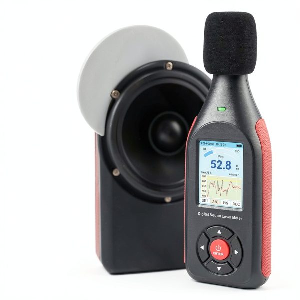 JuviPerpric Digital Sound Meter Black IG-441 Adjustable for-5