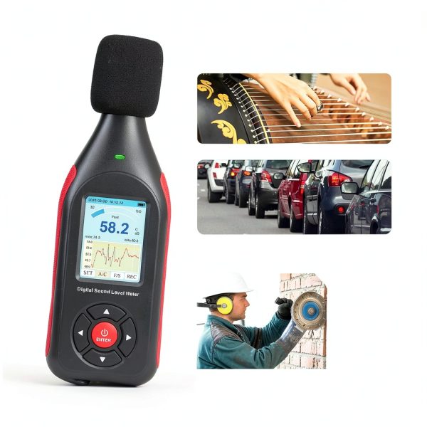 DANOPLUS Decibel Meter Data Logger 30-130dB-6