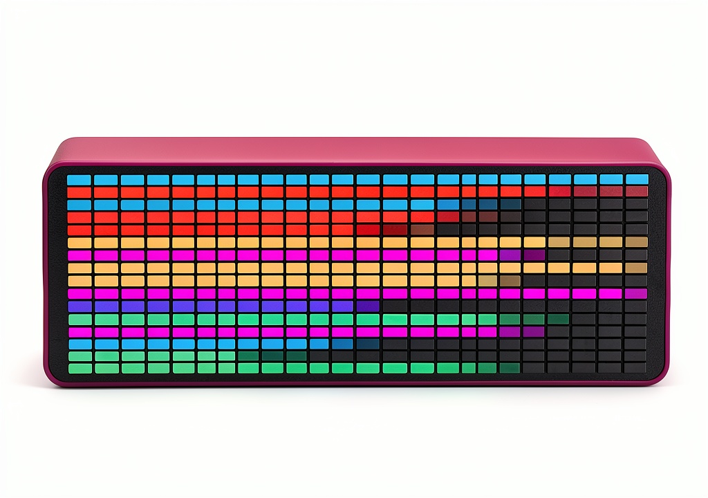 Diyeeni LED Music Spectrum Display installed on a studio desk