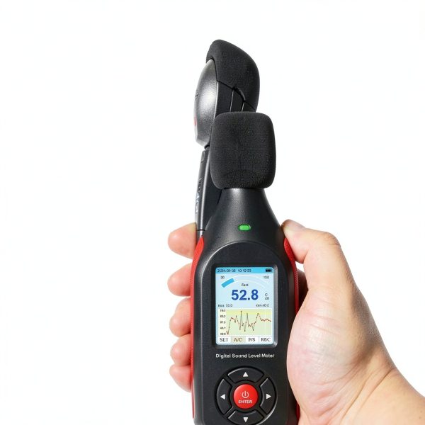 JuviPerpric Digital Sound Meter Black IG-441 Adjustable for-6