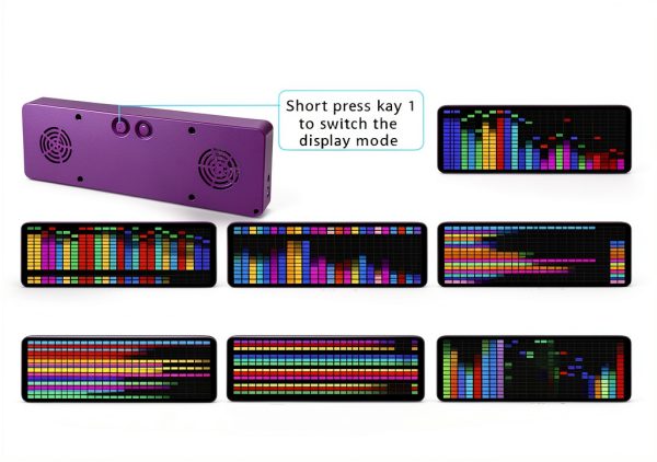 Diyeeni LED Music Spectrum Display ABS Adjustable-3