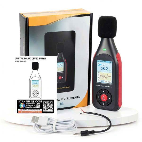 DANOPLUS Decibel Meter Data Logger 30-130dB-8