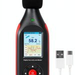 JuviPerpric Digital Sound Meter Black IG-441 Adjustable for-0