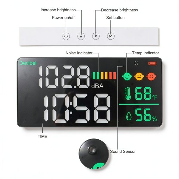 Dienmern 11'' LED Decibel Meter for Industrial Use-7