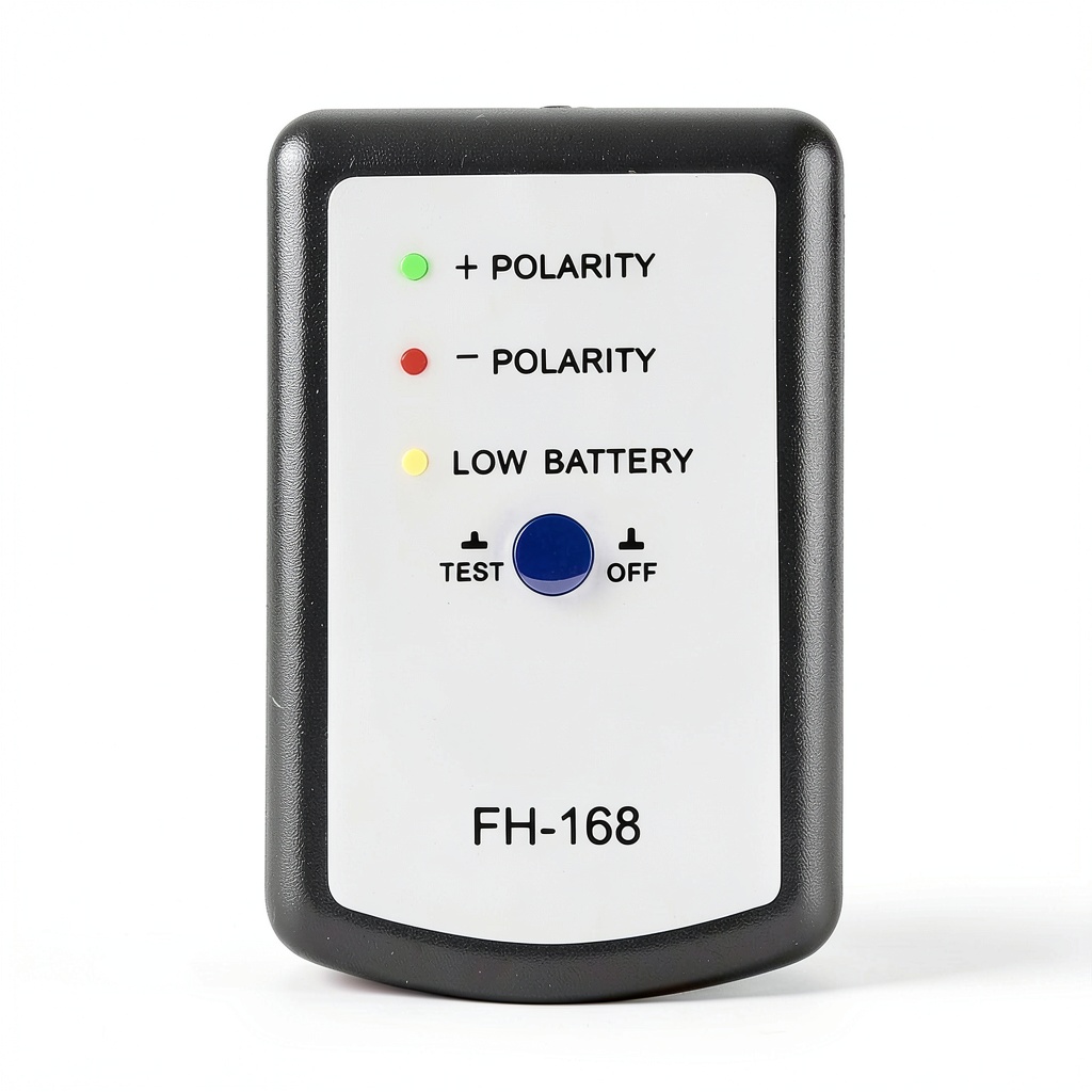Cunyuer Speaker Polarity Tester in hand