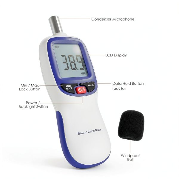 Landtek Bluetooth Noise Decibel Meter for Industrial-7