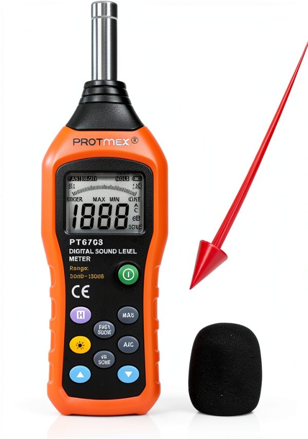 Protmex PT6708 Sound Level Meter ABS Housing Fast/Slow A/C Weighting-3