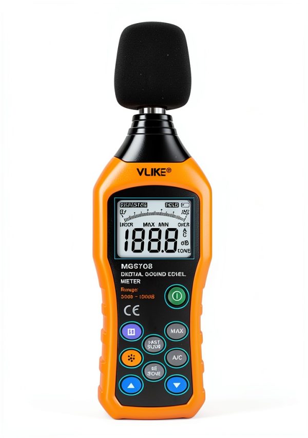VLIKE Sound Level Meter VL6708 Orange Handheld 20x5.5x2.6cm Portable-1