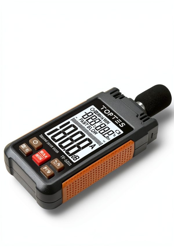 TopTes TS-501A Decibel Meter with A‑Weighting, 2.25" LCD, Max/Min-2