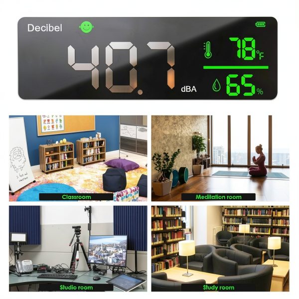 Decibel Meter DANOPLUS DP-336 11 Inch Wall Mount with LED Display-3