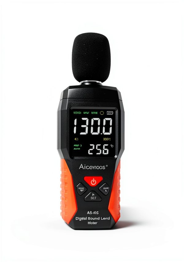 Aicevoos Sound Level Meter AS-K5-1 30-130dB ±1.5dB LCD Alarm-5