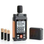 TopTes TS-501A Decibel Meter with A‑Weighting, 2.25" LCD, Max/Min-0