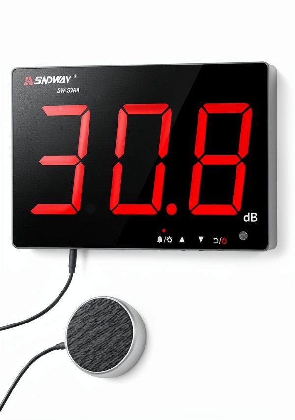 SNDWAY Sound Level Meter 30-130dB LCD Noise Detector 611864734293-3