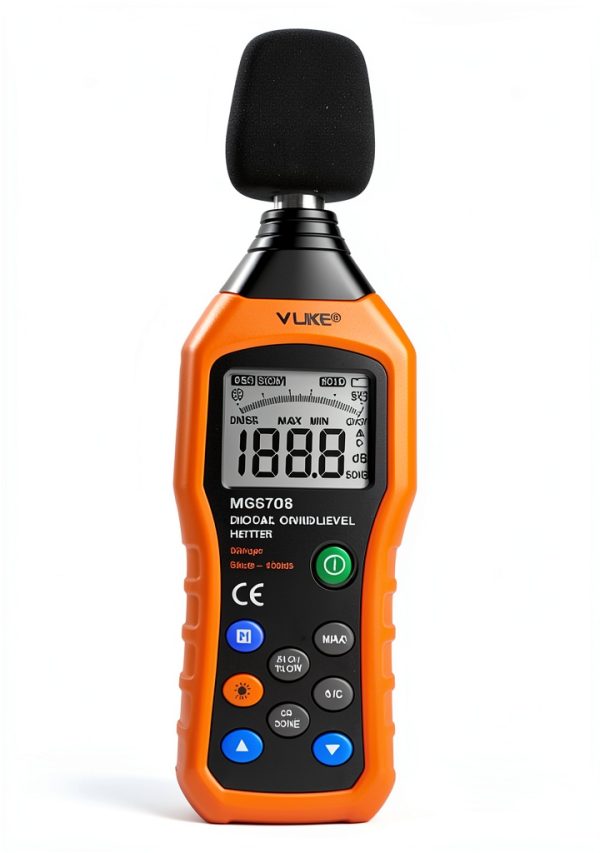 VLIKE Sound Level Meter VL6708 Orange Handheld 20x5.5x2.6cm Portable-0