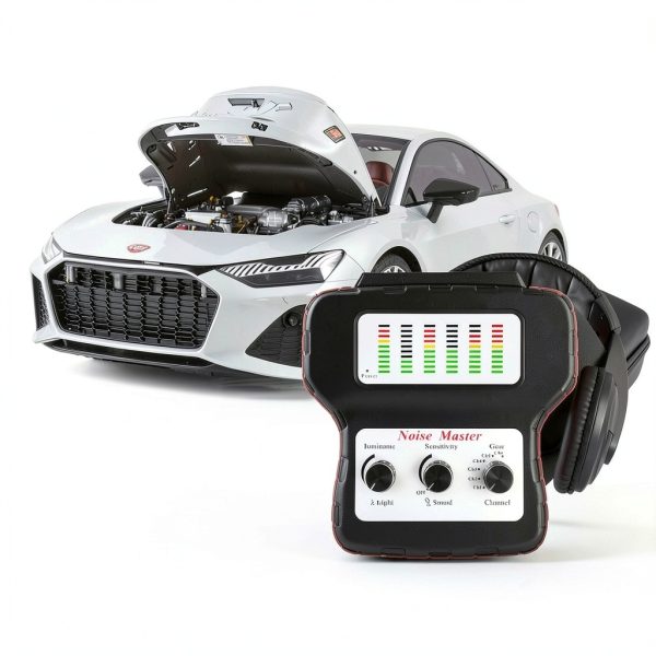 PLAYOCCAR Automotive Stethoscope Kit 6 Sensors LED Indicator-1
