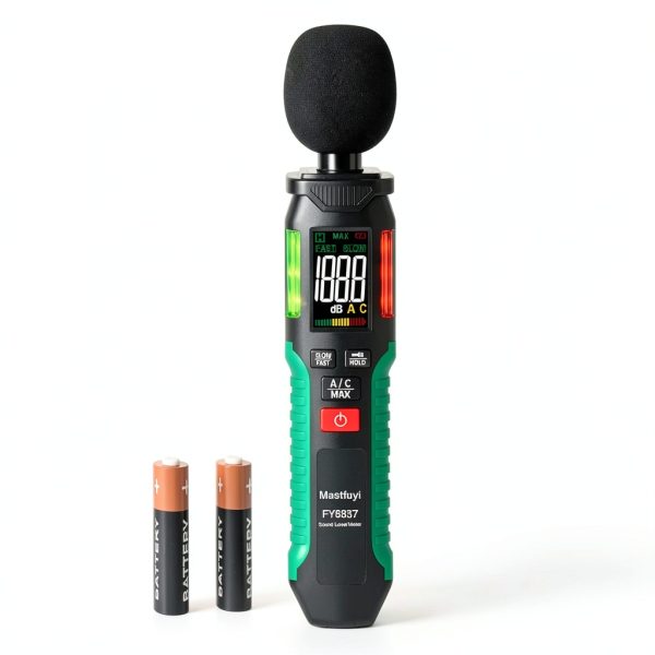 Decibel Meter Mastfuyi FY8837 High Accuracy with A/C Weighting-0