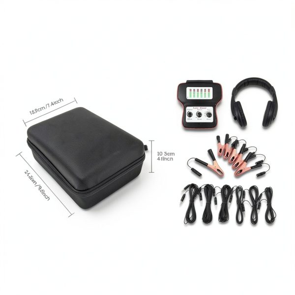 PLAYOCCAR Automotive Stethoscope Kit 6 Sensors LED Indicator-4