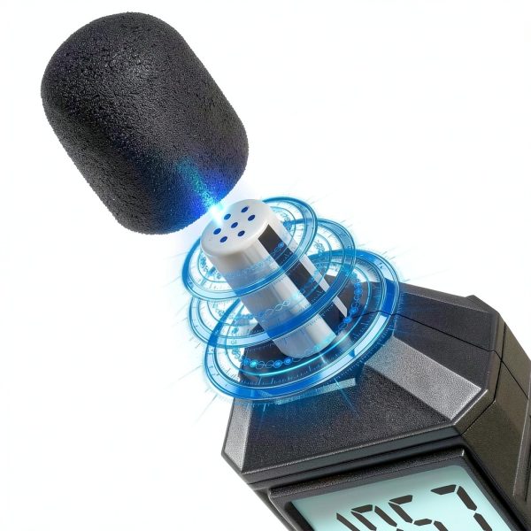 Sound Level Meter KENMIC K142 Decibel Meter with Backlit LCD-2