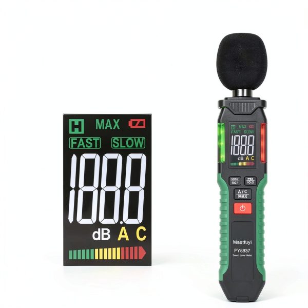 Decibel Meter Mastfuyi FY8837 High Accuracy with A/C Weighting-3
