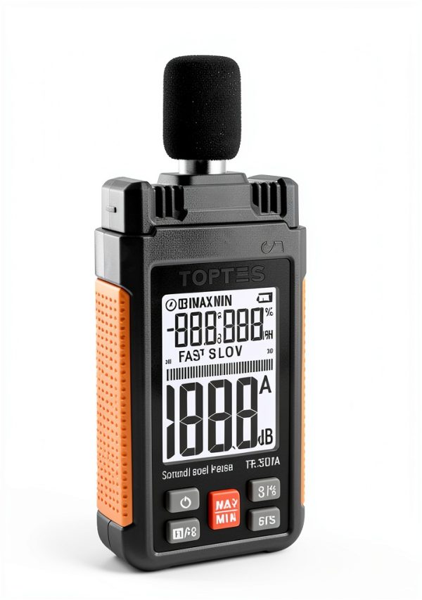 TopTes TS-501A Decibel Meter with A‑Weighting, 2.25" LCD, Max/Min-1