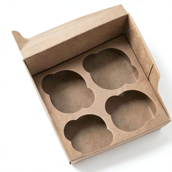 Kraft Paper Cupcake Boxes WANOU 15‑Piece Set with Clear Window-6