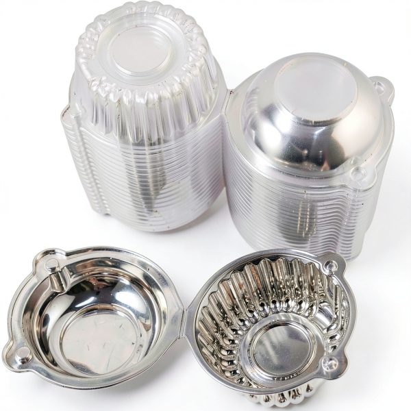 BlueSnail Plastic Cupcake Dome Holders 50 Clear Large Cases-7