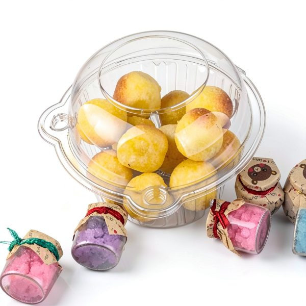 BlueSnail Plastic Cupcake Dome Holders 50 Clear Large Cases-6