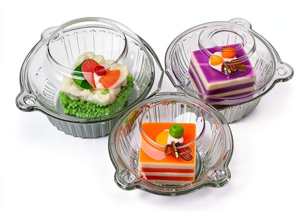 BlueSnail Plastic Cupcake Dome Holders 50 Clear Large Cases-5