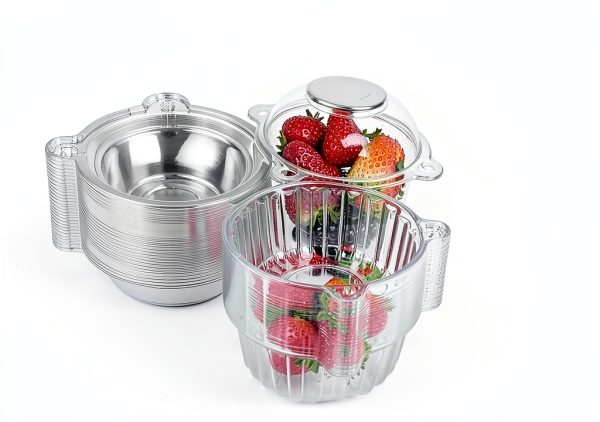 Cupcake Holders Individual,50 PC Cupcake Containers Disposable Clear Plastic Single Muffin Dome Holders Cases Individual Cupcake Boxes Bulk (white, 50 pcs)-5