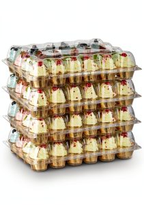 Stackable Cupcake Carrier Holders by Gencywe – 24 Pack with 240 Liners-0
